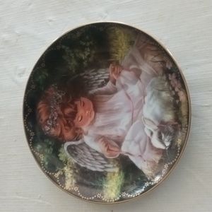 Bunny & Angel Kindness Heaven's Little Sweethearts Porcelain Plate Donna Brooks